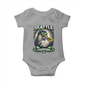 Seattle Champions Fan Pride Baby Onesie Football Fan Gift TS12 Sport Gray Print Your Wear