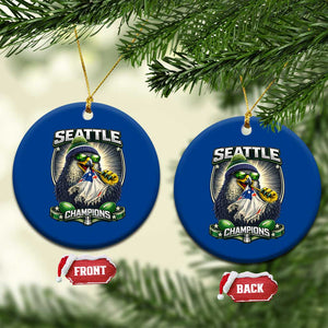 Seattle Champions Fan Pride Ceramic Ornament Football Fan Gift TS12 1pc Blue Print Your Wear