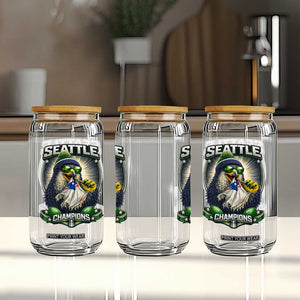 Seattle Champions Fan Pride Glass Can Football Fan Gift TS12 Print Your Wear