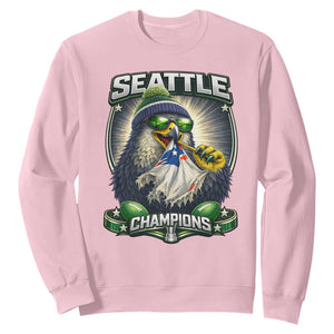 Seattle Champions Fan Pride Sweatshirt Football Fan Gift TS12 Light Pink Print Your Wear