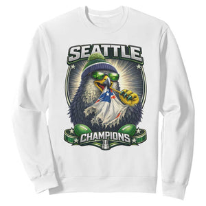 Seattle Champions Fan Pride Sweatshirt Football Fan Gift TS12 White Print Your Wear