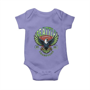 Seattle Champions Fan Pride Baby Onesie Gift For Football Lovers TS12 Violet Print Your Wear