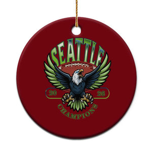 Seattle Champions Fan Pride Ceramic Ornament Gift For Football Lovers TS12 1pc Red Print Your Wear
