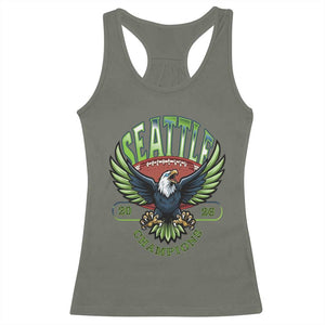 Seattle Champions Fan Pride Racerback Tank Top Gift For Football Lovers TS12 Military Green Print Your Wear