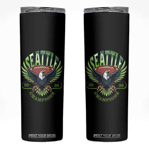 Seattle Champions Fan Pride Skinny Tumbler Gift For Football Lovers TS12 Black Print Your Wear