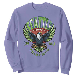 Seattle Champions Fan Pride Sweatshirt Gift For Football Lovers TS12 Violet Print Your Wear