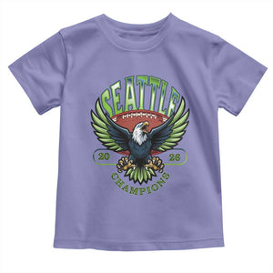 Seattle Champions Fan Pride Toddler T Shirt Gift For Football Lovers TS12 Violet Print Your Wear