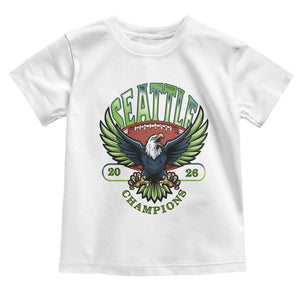 Seattle Champions Fan Pride Toddler T Shirt Gift For Football Lovers TS12 White Print Your Wear
