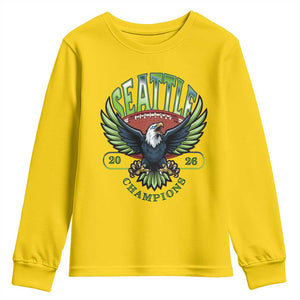 Seattle Champions Fan Pride Youth Sweatshirt Gift For Football Lovers TS12 Daisy Print Your Wear