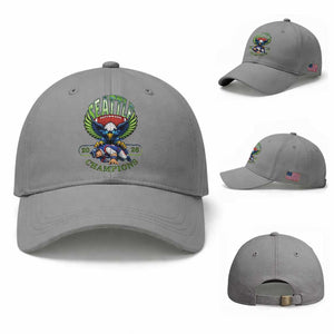 Funny Champion Seattle Dominates New England Baseball Cap 12s Fan Pride TS12 Baseball Cap Universal Fit Sport Gray Print Your Wear