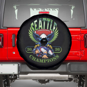 Funny Champion Seattle Dominates New England Spare Tire Cover 12s Fan Pride TS12 Black Print Your Wear