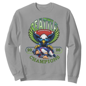 Funny Champion Seattle Dominates New England Sweatshirt 12s Fan Pride TS12 Sport Gray Print Your Wear