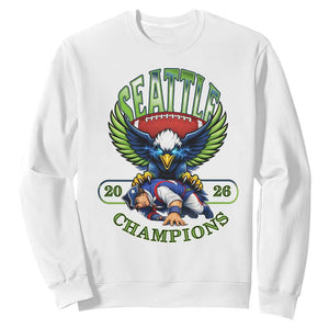 Funny Champion Seattle Dominates New England Sweatshirt 12s Fan Pride TS12 White Print Your Wear