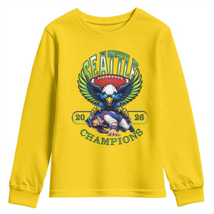 Funny Champion Seattle Dominates New England Youth Sweatshirt 12s Fan Pride TS12 Daisy Print Your Wear