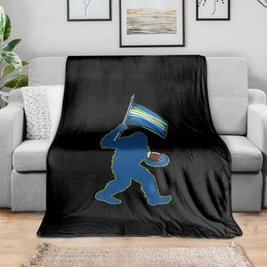 Bigfoot Seattle Sports Fan Throw Blanket Sasquatch 12s Pride Gift TS12 Print Your Wear