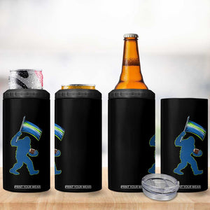 Bigfoot Seattle Sports Fan 4 in 1 Can Cooler Tumbler Sasquatch 12s Pride Gift TS12 Print Your Wear
