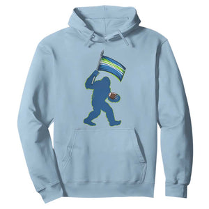 Bigfoot Seattle Sports Fan Hoodie Sasquatch 12s Pride Gift TS12 Light Blue Print Your Wear