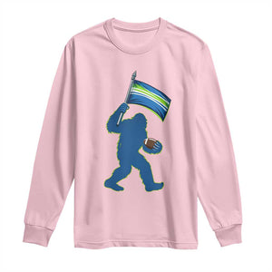 Bigfoot Seattle Sports Fan Long Sleeve Shirt Sasquatch 12s Pride Gift TS12 Light Pink Print Your Wear