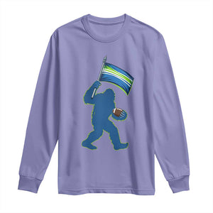 Bigfoot Seattle Sports Fan Long Sleeve Shirt Sasquatch 12s Pride Gift TS12 Violet Print Your Wear