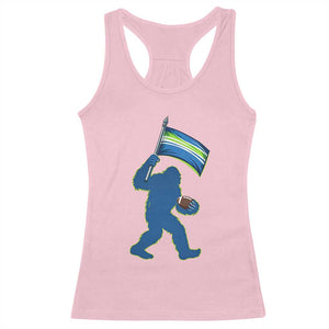Bigfoot Seattle Sports Fan Racerback Tank Top Sasquatch 12s Pride Gift TS12 Light Pink Print Your Wear
