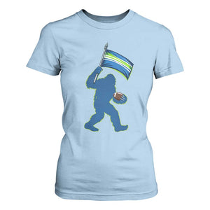 Bigfoot Seattle Sports Fan T Shirt For Women Sasquatch 12s Pride Gift TS12 Light Blue Print Your Wear