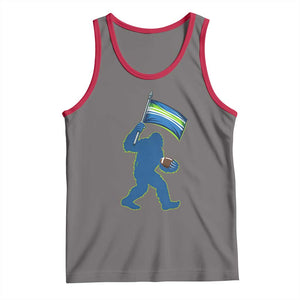 Bigfoot Seattle Sports Fan Tank Top Sasquatch 12s Pride Gift TS12 Deep Heather Red Print Your Wear
