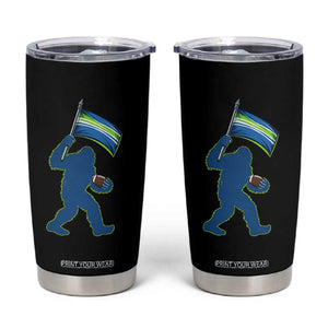 Bigfoot Seattle Sports Fan Tumbler Cup Sasquatch 12s Pride Gift TS12 Black Print Your Wear