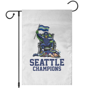 Funny Seattle Clobbers New England Garden Flag Football Game Day TS12 White Print Your Wear
