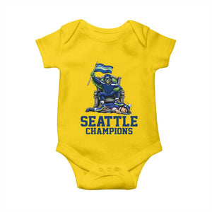 Funny Seattle Clobbers New England Baby Onesie Football Game Day TS12 Daisy Print Your Wear