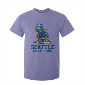 Funny Seattle Clobbers New England T Shirt For Kid Football Game Day TS12 Violet Print Your Wear