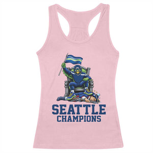 Funny Seattle Clobbers New England Racerback Tank Top Football Game Day TS12 Light Pink Print Your Wear