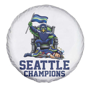 Funny Seattle Clobbers New England Spare Tire Cover Football Game Day TS12 Print Your Wear