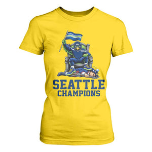 Funny Seattle Clobbers New England T Shirt For Women Football Game Day TS12 Daisy Print Your Wear