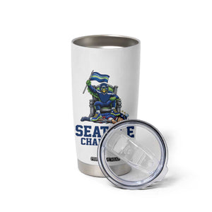 Funny Seattle Clobbers New England Tumbler Cup Football Game Day TS12 Print Your Wear