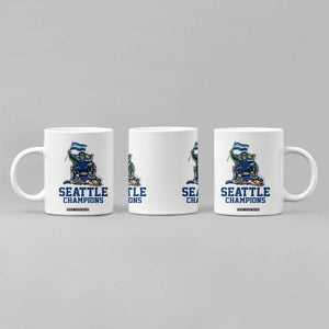 Funny Seattle Clobbers New England Coffee Mug Football Game Day TS12 Print Your Wear