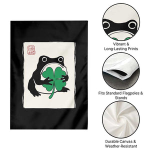 Grumpy Frog Japanese Garden Flag St Patricks Day Gift TS12 Print Your Wear