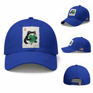 Grumpy Frog Japanese Baseball Cap St Patricks Day Gift TS12 Baseball Cap Universal Fit Royal Blue Print Your Wear