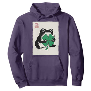 Grumpy Frog Japanese Hoodie St Patricks Day Gift TS12 Purple Print Your Wear