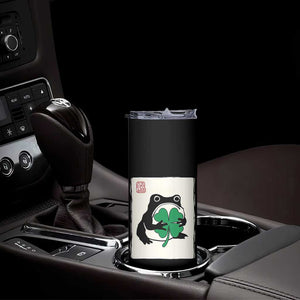 Grumpy Frog Japanese Skinny Tumbler St Patricks Day Gift TS12 Print Your Wear