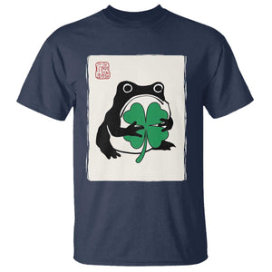 Grumpy Frog Japanese T Shirt St Patricks Day Gift TS12 Navy Print Your Wear