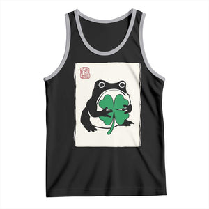 Grumpy Frog Japanese Tank Top St Patricks Day Gift TS12 Black Athletic Heather Print Your Wear