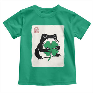 Grumpy Frog Japanese Toddler T Shirt St Patricks Day Gift TS12 Irish Green Print Your Wear