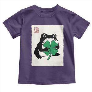Grumpy Frog Japanese Toddler T Shirt St Patricks Day Gift TS12 Purple Print Your Wear
