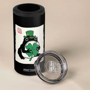 Vintage Japanese Grumpy Frog 4 in 1 Can Cooler Tumbler Lucky St Paddys Day TS12 Print Your Wear