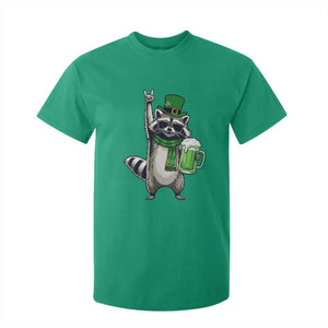 Funny Raccoon Rock On T Shirt For Kid St Patricks Day Gift TS12 Irish Green Print Your Wear