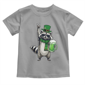 Funny Raccoon Rock On Toddler T Shirt St Patricks Day Gift TS12 Sport Gray Print Your Wear