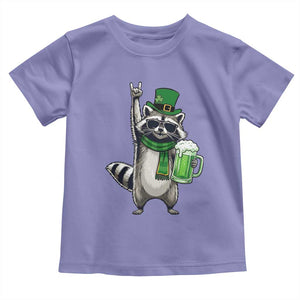Funny Raccoon Rock On Toddler T Shirt St Patricks Day Gift TS12 Violet Print Your Wear