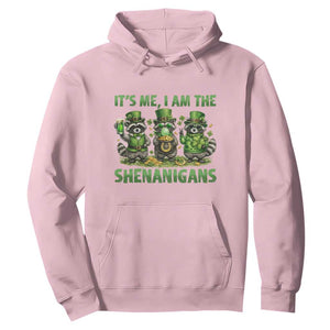 I Am The Shenanigans Hoodie Funny Irish Raccoon St Patricks Day TS12 Light Pink Print Your Wear