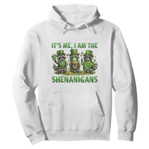 I Am The Shenanigans Hoodie Funny Irish Raccoon St Patricks Day TS12 White Print Your Wear