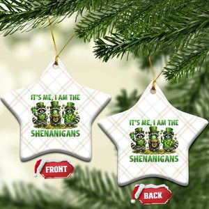 I Am The Shenanigans Ceramic Ornament Funny Irish Raccoon St Patricks Day TS12 Print Your Wear